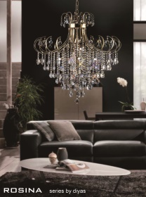 Rosina Crystal Ceiling Lights Diyas Contemporary Chandeliers Rosina Crystal Ceiling Lights Diyas Contemporary Chandeliers